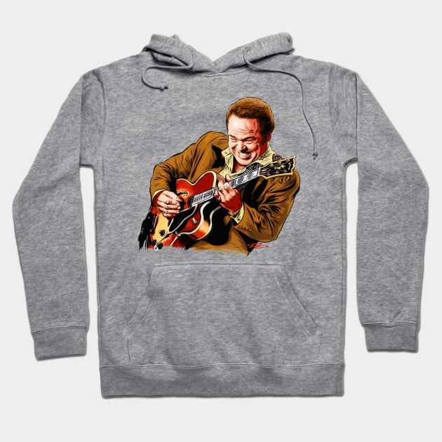 Roy Clark - An illustration by Paul Cemmick Hoodie by PLAYDIGITAL2020